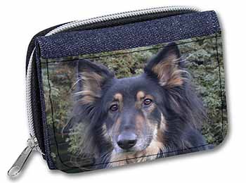 Tri-Colour German Shepherd Unisex Denim Purse Wallet