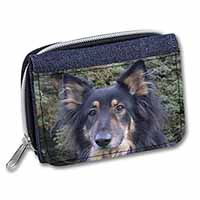 Tri-Colour German Shepherd Unisex Denim Purse Wallet