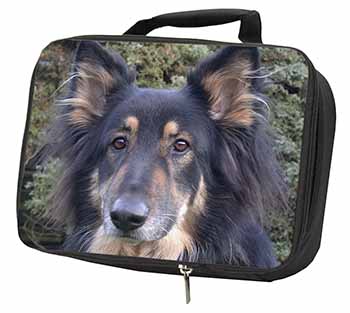 Tri-Colour German Shepherd Black Insulated School Lunch Box/Picnic Bag