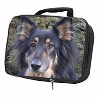 Tri-Colour German Shepherd Black Insulated School Lunch Box/Picnic Bag