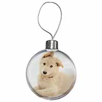 White German Shepherd Christmas Bauble