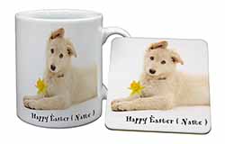 Personalised Name White Shepherd Mug and Coaster Set