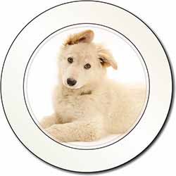 White German Shepherd Car or Van Permit Holder/Tax Disc Holder