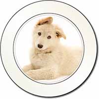 White German Shepherd Car or Van Permit Holder/Tax Disc Holder