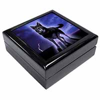 Black Night German Shepherd Dog Keepsake/Jewellery Box