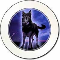 Black Night German Shepherd Dog Car or Van Permit Holder/Tax Disc Holder