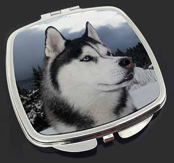 Siberian Husky Dog Make-Up Compact Mirror