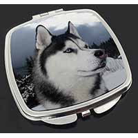 Siberian Husky Dog Make-Up Compact Mirror