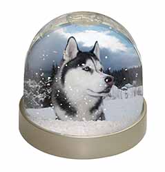 Siberian Husky Dog Snow Globe Photo Waterball