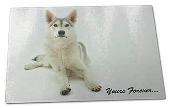 Large Glass Cutting Chopping Board Utonagan Dog 