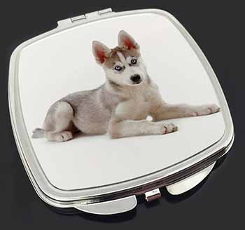Siberian Husky Puppy Make-Up Compact Mirror