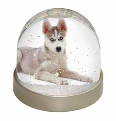 Siberian Husky Puppy Snow Globe Photo Waterball