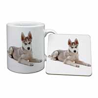 Siberian Husky Puppy Mug and Coaster Set - Advanta Group®