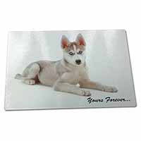 Large Glass Cutting Chopping Board Husky 