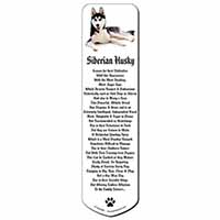 Siberian Husky Dog Bookmark, Book mark, Printed full colour