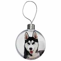 Siberian Husky Dog Christmas Bauble