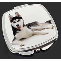 Siberian Husky Dog Make-Up Compact Mirror