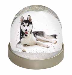 Siberian Husky Dog Snow Globe Photo Waterball