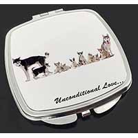 Siberian Husky Family with Love Make-Up Compact Mirror