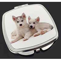 Siberian Huskies Make-Up Compact Mirror