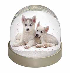 Siberian Huskies Snow Globe Photo Waterball