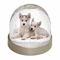 Siberian Huskies Snow Globe Photo Waterball