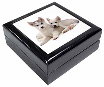 Siberian Huskies Keepsake/Jewellery Box