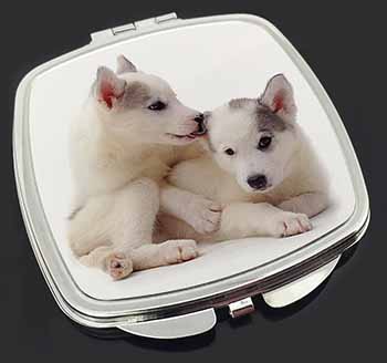 Siberian Husky Make-Up Compact Mirror