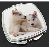 Siberian Husky Make-Up Compact Mirror