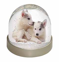 Siberian Husky Snow Globe Photo Waterball