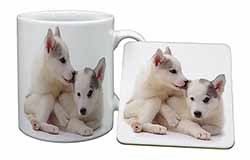 Siberian Husky Mug and Coaster Set