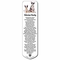 Siberian Huskies Bookmark, Book mark, Printed full colour