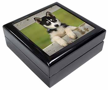 Husky Puppy Dog Keepsake/Jewellery Box