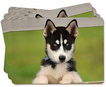 Husky Puppy Dog Picture Placemats in Gift Box