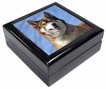 Red Husky Dog Keepsake/Jewellery Box