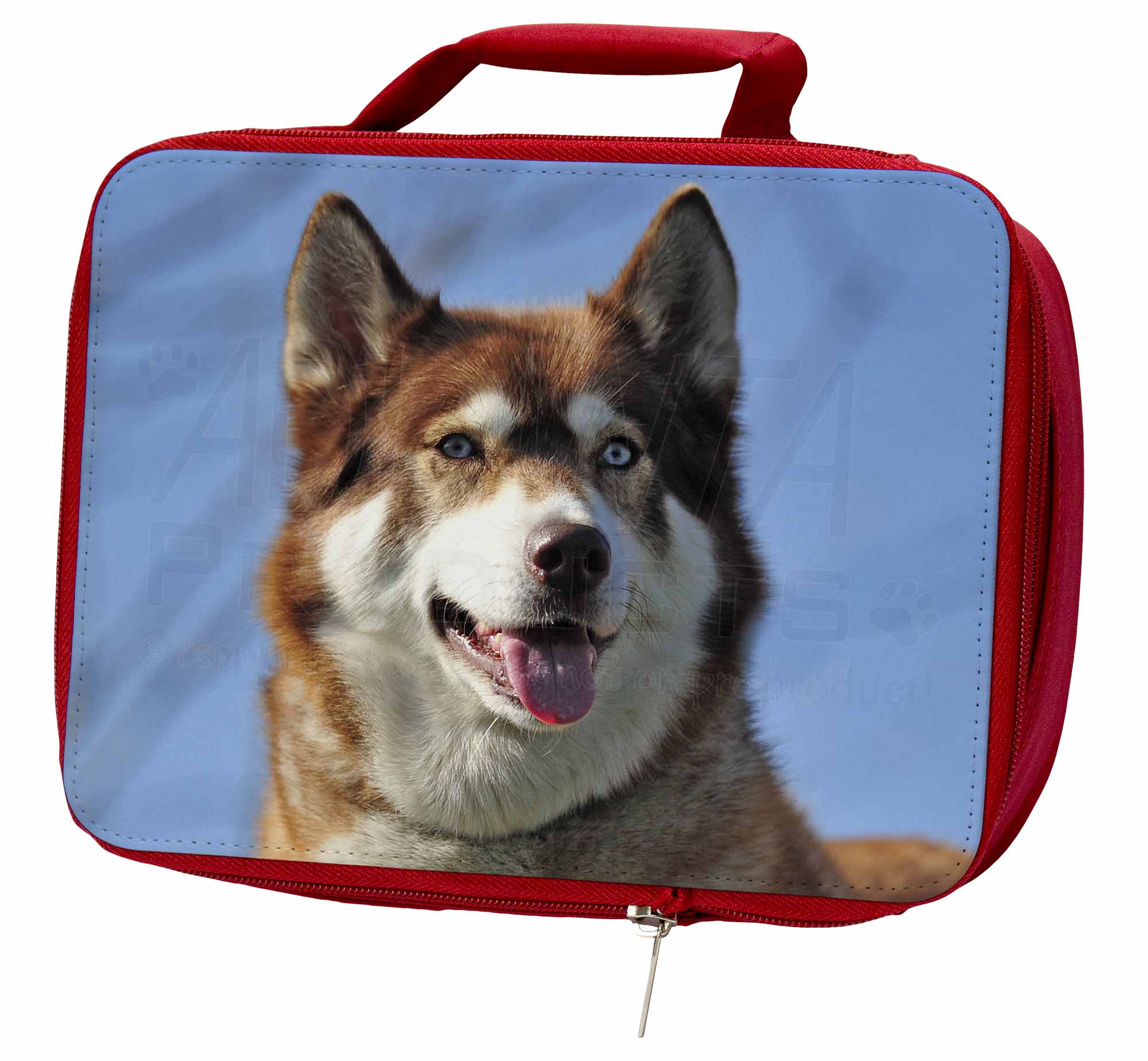 Red Husky Dog Insulated Red School Lunch Box/Picnic Bag, AD-H68LBR Red Husky Dog Insulated Red School AD-H68LBR Lunch Box/Picnic Bag, AD-H68LBR School 733c7a