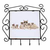 Utonagan Puppy Dogs Wrought Iron Key Holder Hooks