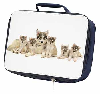 Utonagan Puppy Dogs Navy Insulated School Lunch Box/Picnic Bag