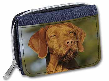 Hungarian Vizsla Wirehaired Dog Unisex Denim Purse Wallet