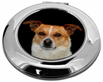 Jack Russell Terrier Dog Make-Up Round Compact Mirror