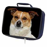 Jack Russell Terrier Dog Navy Insulated School Lunch Box/Picnic Bag