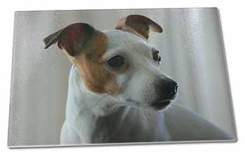 Large Glass Cutting Chopping Board Jack Russell Terrier Dog
