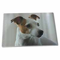 Large Glass Cutting Chopping Board Jack Russell Terrier Dog