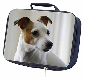 Jack Russell Terrier Dog Navy Insulated School Lunch Box/Picnic Bag