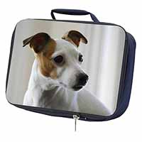 Jack Russell Terrier Dog Navy Insulated School Lunch Box/Picnic Bag