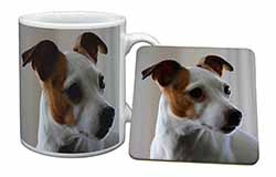 Jack Russell Terrier Dog Mug and Coaster Set