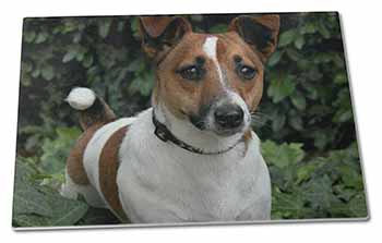 Large Glass Cutting Chopping Board Jack Russell Terrier Dog