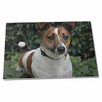 Large Glass Cutting Chopping Board Jack Russell Terrier Dog