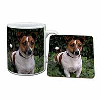 Jack Russell Terrier Dog Mug and Coaster Set