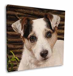 Jack Russell Terrier Dog 12"x12" Canvas Wall Art Picture Print